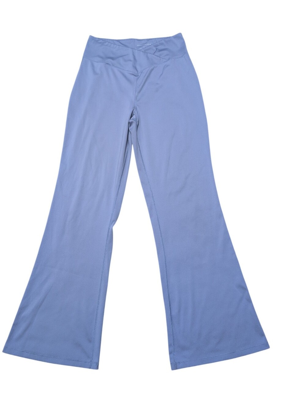 OFFLINE Aerie Real Me High Waisted Crossover Flare Legging Steel Blue Gray Large